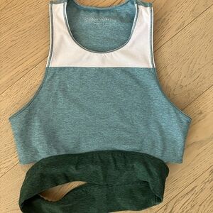 Outdoor Voices Colorblock Sports Bra